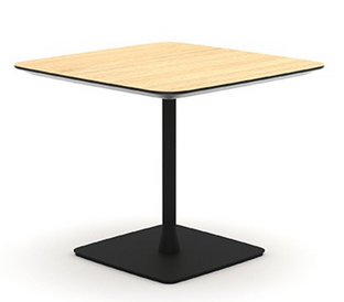 FortySeven Table - Square Work Table Laminate Top Steel/Aluminium Base