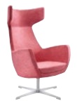 Mae Soft Seating SME1A High Back Armchair with Silver 4 Star Swivel Base