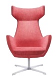 Mae Soft Seating SME1D High Back Armchair with Silver 4 Star Fixed Base