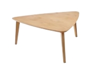TMOC/TRIXXXXXX/OA3L Triangular Coffee Table Oak Veneer Top Oak Legs