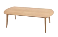 TMOC/RECXXXXXX/OA4L Rectangular Coffee Table Oak Veneer Top Oak Legs