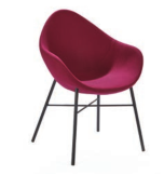 Pear Breakout Chair SPR2/C compact armchair with a 4 leg metal frame