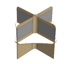 SoloScape Work Booths - Cross Multi-station work hub with Individual desks