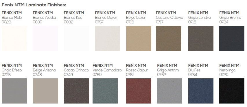 SoloScape Work Booths - Fenix Colour Options