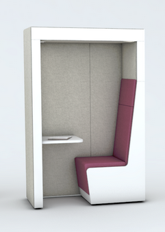 Luna Individual Booths - Flat Top Canopy