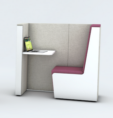 Luna Individual Booths - Mid Back 1200mm high