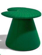 Lily Breakout Stool fully upholstered large lily shape stool (no flower) LILYOR510