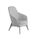 DRC.MHT.4W1.FB - Medium Back Chair, 4 Leg Frame, Fully Upholstered Seat & Back, Oak Frame in natural or black