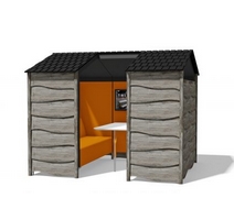 Huddle Shed Rustic 4 Seater