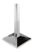 Square Breakout And Dining Tables - Wedge Chrome Base