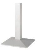 Square Breakout And Dining Tables - Wedge Silver Base