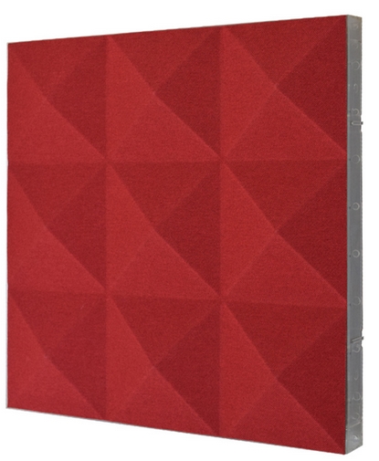 Acoustic Panels STILLY wall or ceiling assembly, flat or Piramid faced modular panels