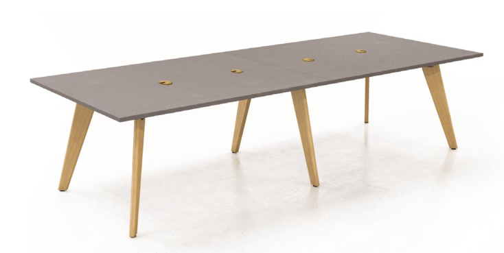 Rectangular Table with Oak Legs (1600mm deep)