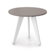 Evolve Colours Breakout Tables 4 seater 740mm high round table with tapered legs CLBC164F
