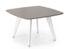 Evolve Colours Breakout Tables 4 seater 740mm high shaped square table with tapered legs CLBS16F