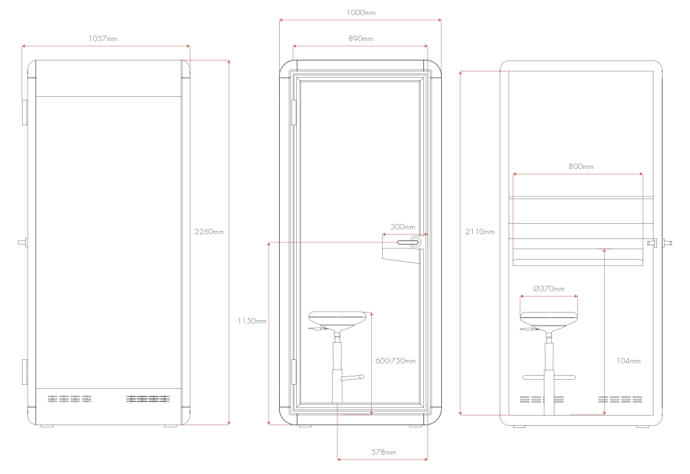  Kolo Phone Booth Dimensions
