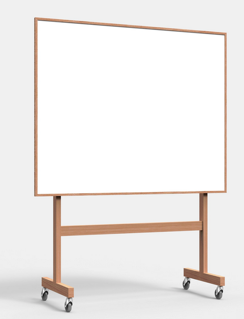 Wood Mobile Whiteboard 81027