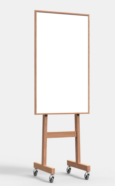Wood Mobile Whiteboard 81095