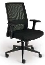 Nero Mesh Back Task Chair with black frame and base 3D height adjustable arms TE33135