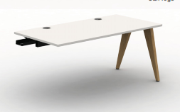 Pyramid Wood Bench Desk - Single Add on Module