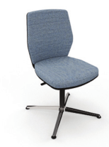 Era Work Lite Chair with upholstered back, no arms, ERAUP2