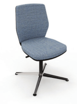 Era Work Lite Chair Image with upholstered back and rear panel, no arms ERAUPR2
