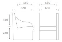 Forum Modular Seating Dimensions FR1AL