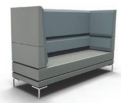 Henray Soft Seating High Back - 3 seater with twin arms HENRAYHB3