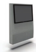 Henray Soft Seating display screen unit with TV bracket HENRAYSCREENTV