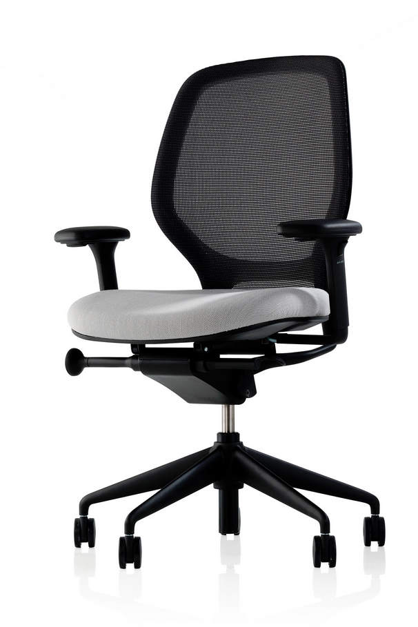 Ara Task Chair meshback with upholstered seat and arms ARA MBA