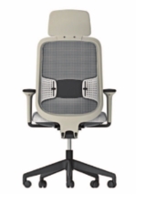 Do Mesh Task Chair with headrest, multi adjustable arms and black nylon base DO HBHA