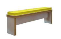 Trestan Table & Bench upholstered seat pad - small USP.1000.400, medium USP.1600.400 or large USP.2000.400