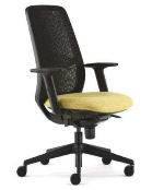 ECL02B High Back Task Chair Height Adjustable Arms Black Mesh Back