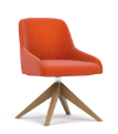 Flow Chair with wood star base FW31W