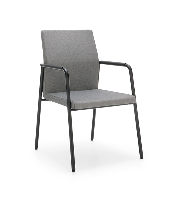 Acos Pro Meeting Chair with 4 leg metal frame 30H