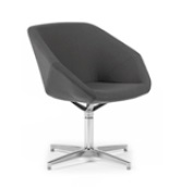 Clara Soft Seating swivel chair with aluminium 4 star base CLR30