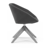 Clara Soft Seating chair with solid Ash pyramid base CLR70