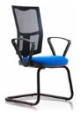M100VA Mercury Mesh Visitor/Meeting Chair Mesh Back Cantilever Base Fixed Height Arms