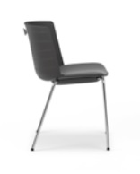 Mork Multifunctional Chair with 4 leg metal frame and upholstered seat pad MK11