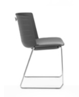Mork Multifunctional Chair with wire sled frame and upholstered seat pad MK21