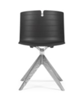 Mork Multifunctional Chair with solid ash pyramid base MK70