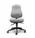 Orthopaedica OC94 No Arms Synchronised Mechanism High Back Larger Seat Width Black Finish
