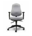 Orthopaedica OC97HA Height Adjustable Arms Independent Mechanism High Back Larger Seat Width Black Finish