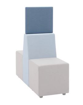 Box-It Modular Seating & Tables Single Seat High Screen BOX 11 HS
