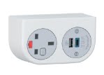 2Gether Tables accessories - phase power module with 1 x UK power, 1 x twin USB A+C charging and 3m lead PH29
