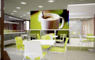 3D Rendered Image Of Cafe