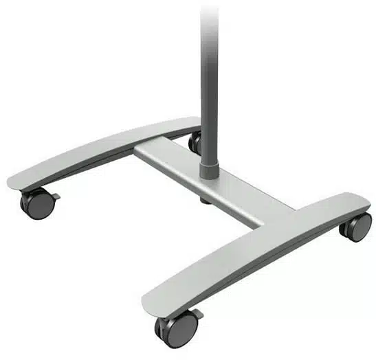 Viewmate Workstation 52.712 Combo AV Trolley close up view of base with castors