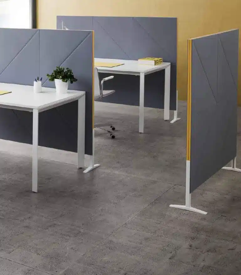 Acoustic Panels Diamante panel floor standing desk screens