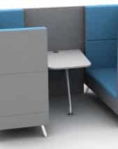 Ad Hoc Sofa link panel for booths with table TDTLINK