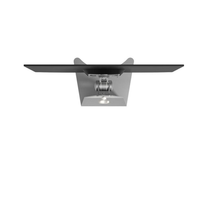 Addit Monitor Stand aerial view of stand in silver shown with mounted screen 52.502